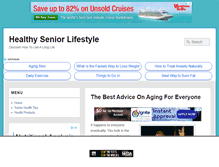 Tablet Screenshot of healthyseniorlifestyle.com